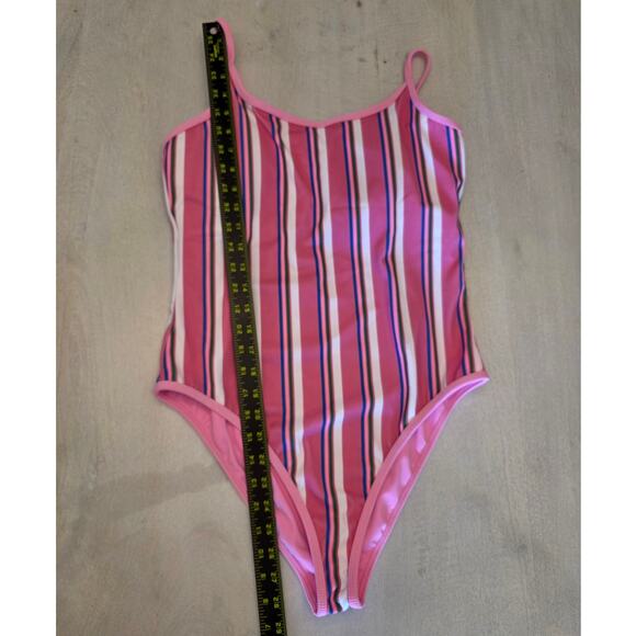 NWT Beach Riot Women's One Piece Swimwear Pink Stripe SZ XL - Picture 8 of 8